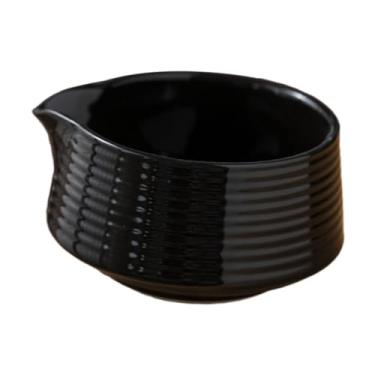 Imagem de IEUDNS Tigela de Matcha, xícara de cerâmica, presente para amantes de Matcha, com bico para cerimônia do chá japonesa, arco de chá de porcelana Chawan