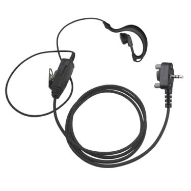 Imagem de Kit de vigilância secreto de 1 fio, fone de ouvido em forma de G com microfone PTT Bodyguard fone de ouvido de segurança para Vertex Standard VX-261 VX-231 VX-351 VX-230 VX-298 VX-350 VX-180 EVX-531