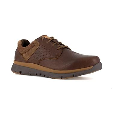 Imagem de Rockport Work Sapato masculino Primetime Safety Toe Casual Work Oxford, marrom, 38, Marrom, 38
