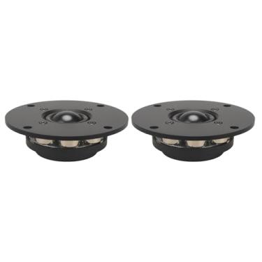 Imagem de HIFIDIY LIVE 2 unidades de alto-falante tweeter HiFi de 10 cm com membrana de seda preta de 28 núcleos revestida com óleo 6OHM 30W de magnetismo de neodímio para casa alto-falante Q1N-104