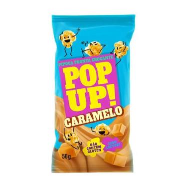 Imagem de 10 Pipoca Pop Up 50g Escolha o Sabor, 10x Caramelo