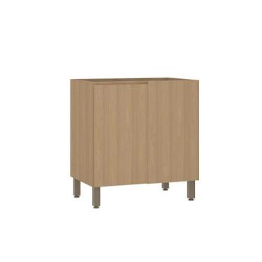 Imagem de Balcão Modulado Canto Reto (sem Tampo) 1 Porta Slim Luciane, Freijó/Fr