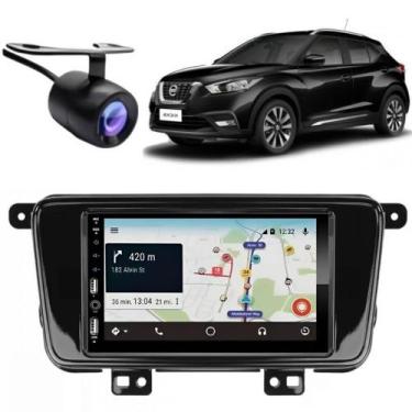Imagem de Central Multimídia Carplay Android Kicks Moldura + Câmera BP - First O