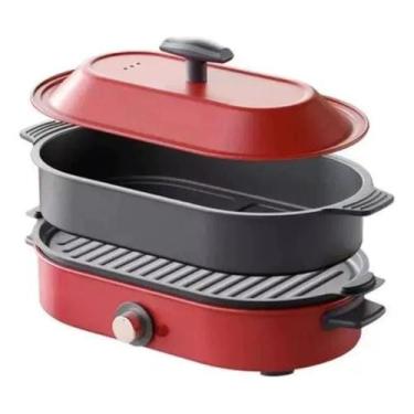 Imagem de Caldeira panela Elétrica Multifuncional Churrasco 110V/220v - SOKANY, 