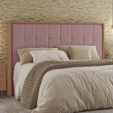 Imagem de Cabeceira Priscila Queen Acolchoada 100% MDF Tuboarte, Freijó Del Rosa