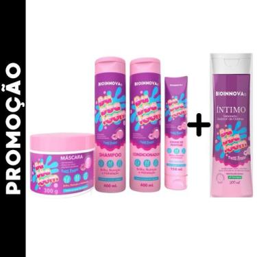 Imagem de Kit Cronograma Capilar Bubbaloom Tutti-Frutti c/ 4 itens + Sabonete ín