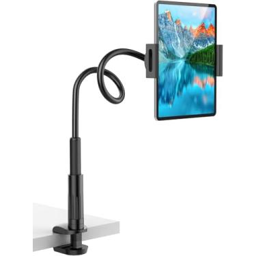 Imagem de VIVI MAO Suporte de tablet pescoço de ganso para cama, suporte de pescoço de ganso com braço flexível ajustável compatível com iPad Air Pro Mini, Samsung Tab, Nintendo Switch Kindle e outros