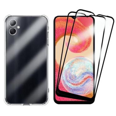 Imagem de Capa Capinha Anti Impacto e 2 Películas Vidro 3D Compatível Samsung Galaxy A04E Transparente Com Proteção de Câmera