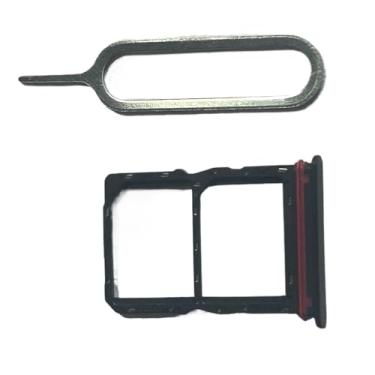 Imagem de zhxchzhi Suporte para cartão SIM duplo OEM + pino compatível com Honor X7c Parts Preto
