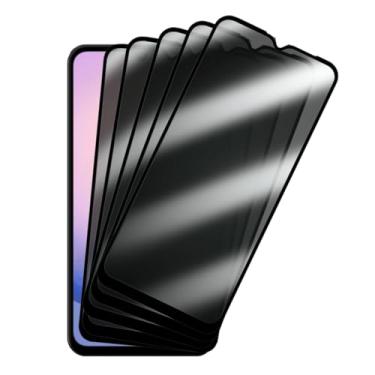Imagem de Kit 5 Películas de Vidro 3D Privacidade Anti-Spy para Samsung Galaxy A25, Proteção Total da Tela, Anti Impacto