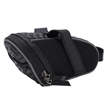 Imagem de Bicicleta Bike Bike Saddle Bacha à prova d'água Pacote de armazenamento de bancos traseiros de ciclismo de ciclismo de montanha com compartimentos de malha reflexivos para (Preto)