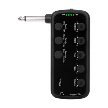 Imagem de Luwecf Amplificador de fone de ouvido para guitarra Plug and Play com 3 efeitos integrados para apresentações ao vivo