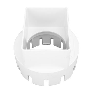 Imagem de Cryfokt Adaptador de Calha de Dowspout para Drenar o Tubo, de Coleta de água da Chuva de 3x4 Polegadas de Pvc Pvc Pvc para Pvc (Branco)