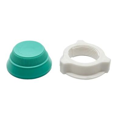 Imagem de 2 peças de substituição de tampas de porca de ventilador elétrico, porca de cobertura de lâmina de ventilador de plástico, para ventiladores domésticos de pedestal (verde + branco)