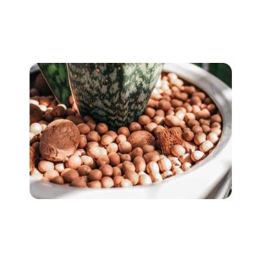 Imagem de Argila Expandida Para Jardim Vasos Drenagem Decoração 1,5Kg