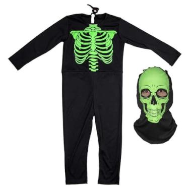 Imagem de Fantasia Fortnite Infantil MarshMallow DJ Longa Com Máscara (Branco, M 5-8)