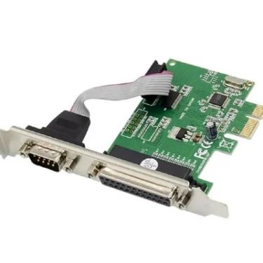Imagem de Placa PCi Express Com 1 Serial + 1 Paralela Db9 Rs232 Kp-pl910