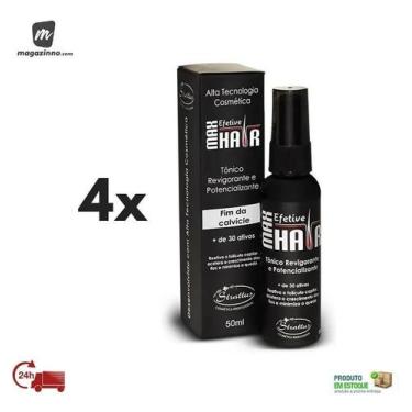 Imagem de Kit C/ 4 Max Efetive Hair Tonico P/ Calvície Antiqueda 50ml - Strattus