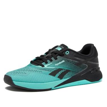 Imagem de Reebok Nano X5 Tênis feminino para caminhada, academia e treinamento cruzado, Ai Aqua/preto, 35