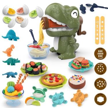 Imagem de Play Dough Set Yositochuan Dinosaur Noodle Maker de 2 a 4 anos