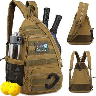 Imagem de Mochila tática Pickleball Bag Sun for Morning marrom - Sunformorning