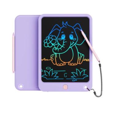 Imagem de Tablet de escrita LCD Kikapabi de 10 polegadas com cordão roxo