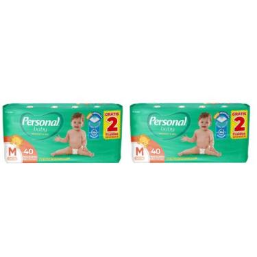 Imagem de Kit Fralda Personal Baby Protect & Sec Mega - Tam M - 80 unidades - AT