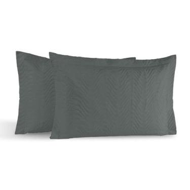 Imagem de Porta-Travesseiro 70X50Cm Algodão 2 Unidade Percal 180 Fios - SEVEN EN