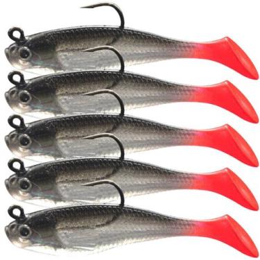 Imagem de Kit 5 iscas artificiais realista p/tucunaré robalo lambari - SWG, Inco