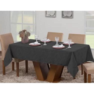 Imagem de Toalha De Mesa Luxo 6 Lugares Jacquard Original Tecido Grosso - FF Enx