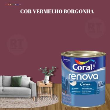 Imagem de Tinta de Parede Acrílica Cor Vermelho Coral Renova 800ml Premium Antim