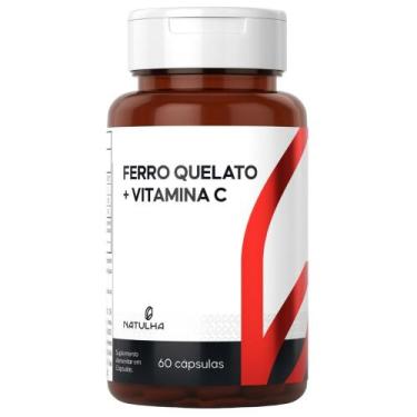 Imagem de Ferro Quelato + Vitamina C 60 Capsulas - Natulha
