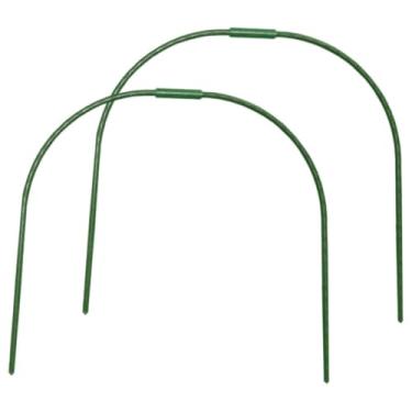 Imagem de Milisten Kit de Estrutura de Estufa Resistente com 2 Peças de de Jardinagem Plantio em Túnel Canteiro Elevado Suporte de Jardim em Forma de Arco Suporte Cobertura de Plantas