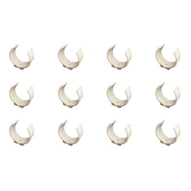 Imagem de Kit 12 Abraçadeira Impacto Para Cano 50Mm 2`` Branca Estrela