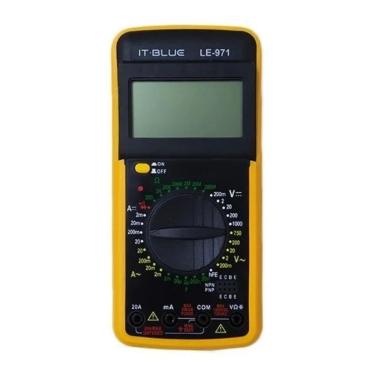 Imagem de Multímetro Capacímetro Digital Profissional Bateria Le971