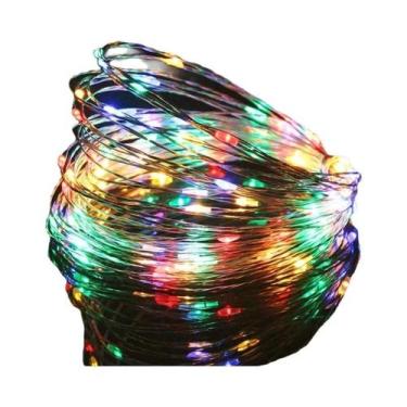Imagem de Luzes De Natal LED USB De 20M Com 200 LEDs, Fio De Cobre, Decoração Pa