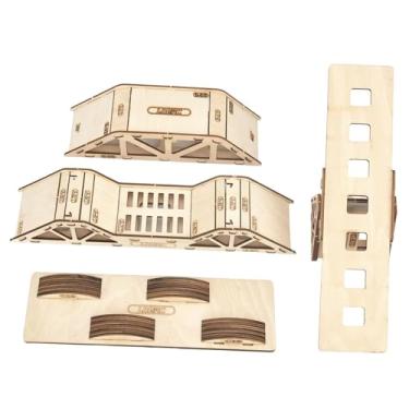 Imagem de oshhni Ponte de madeira RC DIY rampa de percurso íngreme para carro RC 1/43 DIY ferramenta presentes simulação acessórios de inclinação de obstáculos