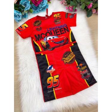 Imagem de Fantasia Infantil Menino McQueen Carros - Ideal para Dia das Crianças 