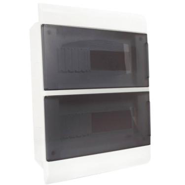 Imagem de Caixa de Passagem 2X12 Porta Transparente - SCM24TBR - STECK