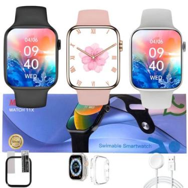Imagem de Relogio Smart Watch W11 X Serie 11 Envia Mensagens Ligações Monitor Es