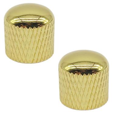 Imagem de 2 Knob metal encaixe dourado GUITARRA BAIXO DOLPHIN