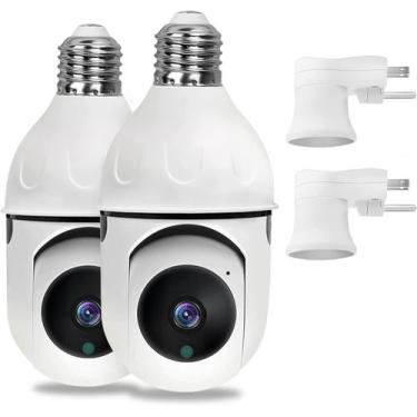 Imagem de Lâmpada de câmera de segurança WOOLINK 3MP 360 WiFi com visão noturna