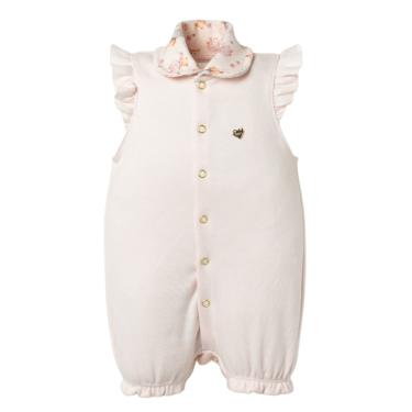 Imagem de Macacão Bebê Menina Curto Aurora Rosa com Botões - Hug
