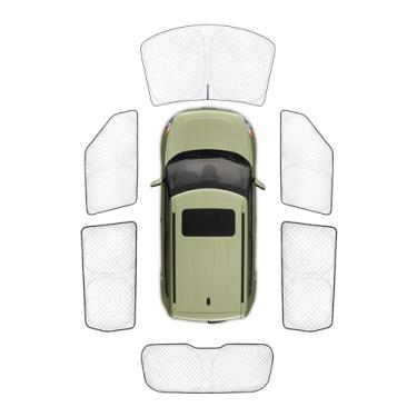 Imagem de KMF Substituição de para-sol para para-brisa para acessórios Kia Soul 2020-2024, protetor solar de janela traseira lateral, protetor solar de janela traseira para acampamento/bloqueio UV de bebê e
