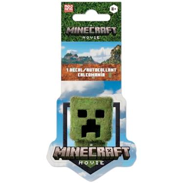 Imagem de Um filme de Minecraft - Decalque de vinil branco creeper - 4 cores