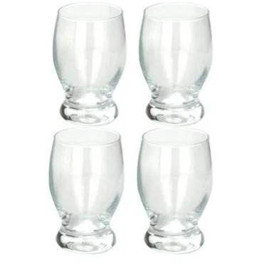 Imagem de Jogo 4 Copos de Vidro Agua Cerveja Suco 248ml Taça