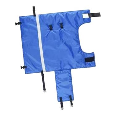 Imagem de MotiveTech Roupa para panturrilhas, azul, ao frio, em tecido Oxford, acessórios para manter as panturrilhas aquecidas, manta corta-vento para, L Cottons
