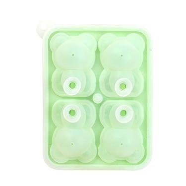 Imagem de Zerodis Molde de Cubo de Gelo Bear para Casa, Jardinagem, Cozinha, Bar, Restaurante, Bar, 4 Grades, Fabricante de Gelo para Casa ou Loja, Uso, Molde de Cubo de Bear, Cozinha de Silicone de Qualidade