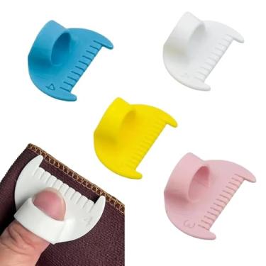 Imagem de 4 peças de trava de ponto de borda e medidor de costura, réguas de modelos de costura de 3 mm, perfeitas para artesanato DIY, decoração de casa, régua de quilting de calibre, ferramenta de medição