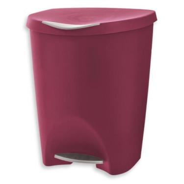 Imagem de Lixeira de cozinha e banheiro com pedal plástico 7,5 litros - Usual Ut